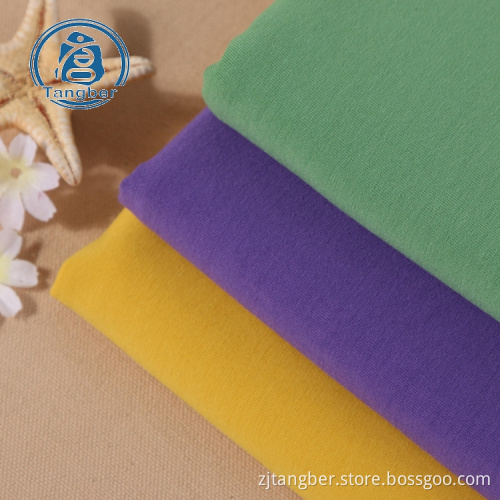 100% combed cotton yarn jersey knit fabric